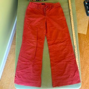 JCrew Wide Leg Red Chinos